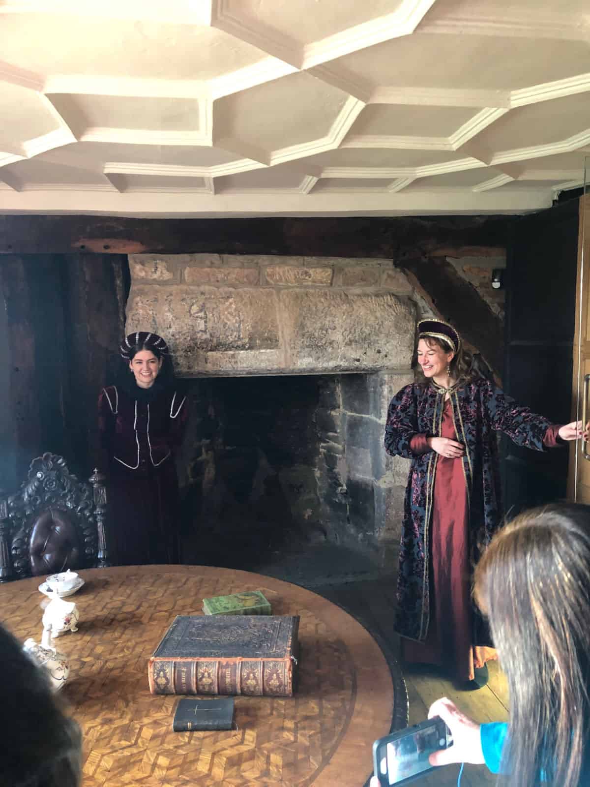 half term events at Ordsall Hall, Manchester including dressing up in traditional costume